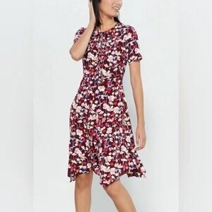 Tommy Hilfiger Floral Short Sleeve A line Dress Size 10